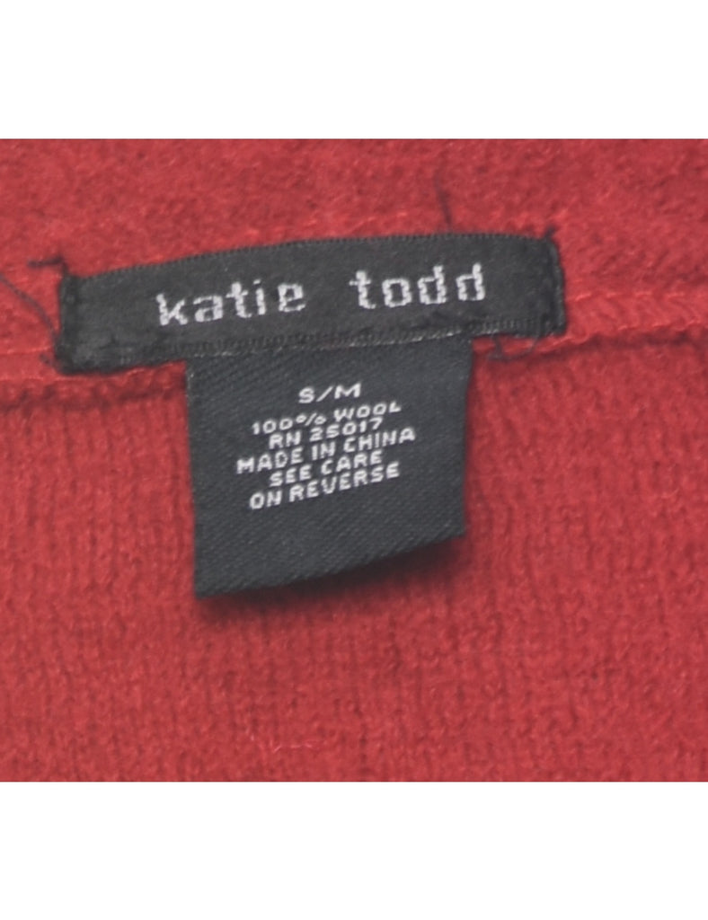 Wool Red Cape - M