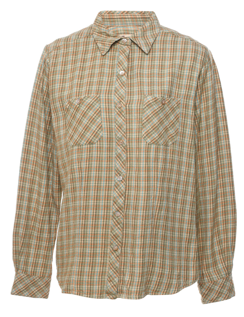 Woolrich Olive Green Checked Shirt - M