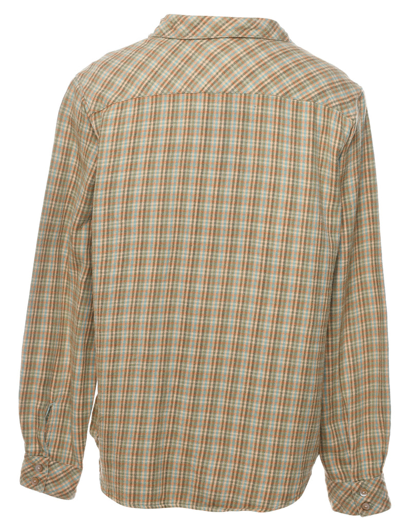 Woolrich Olive Green Checked Shirt - M