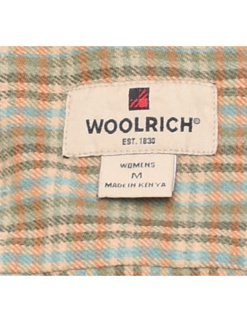 Woolrich Olive Green Checked Shirt - M