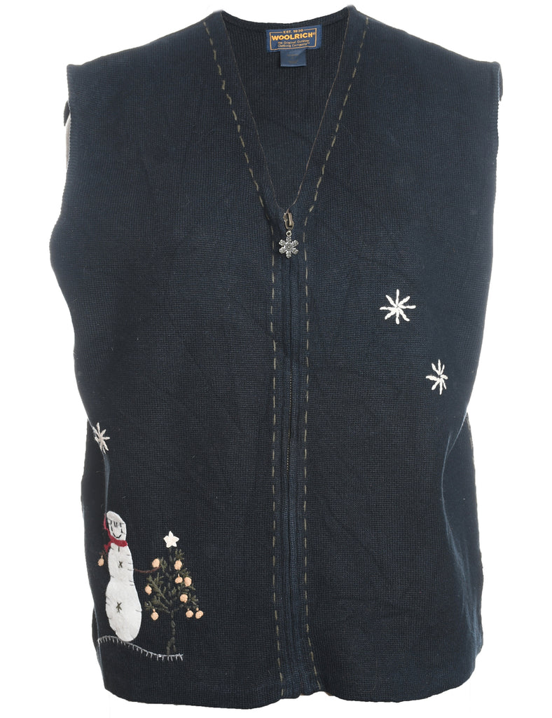 Woolrich Snowman Christmas Vest - L