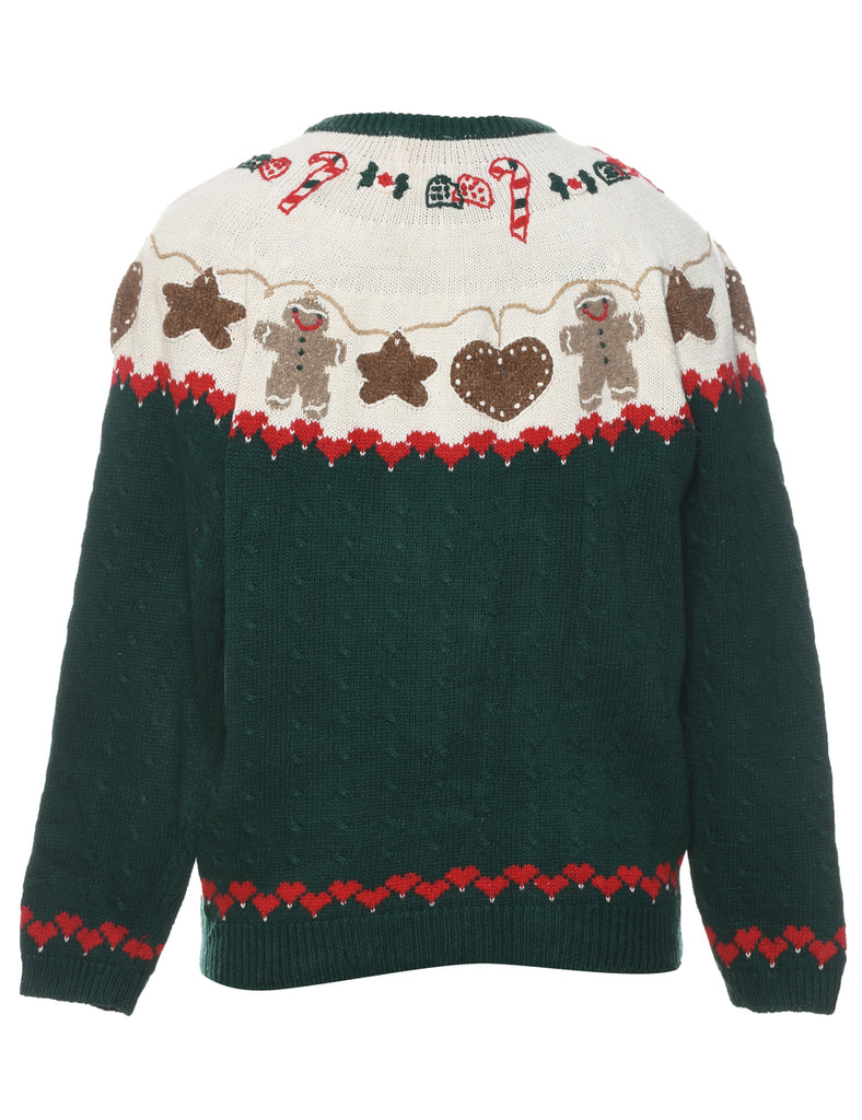 Woolrich Teddy Bear Print Christmas Cardigan - S