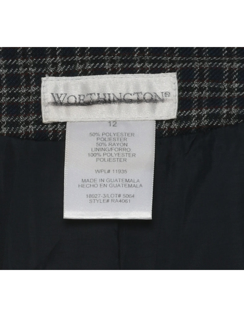 Worthington Checked Dress - L