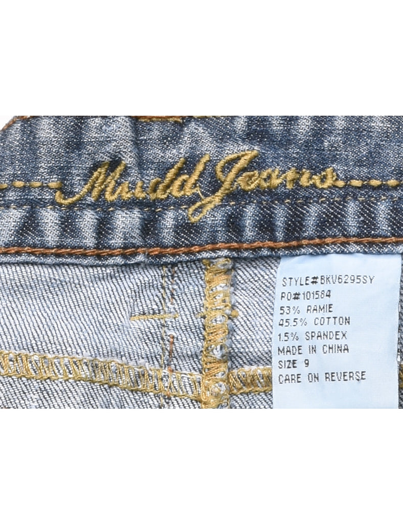 Y2K Stone Wash Denim Shorts - W30 L1