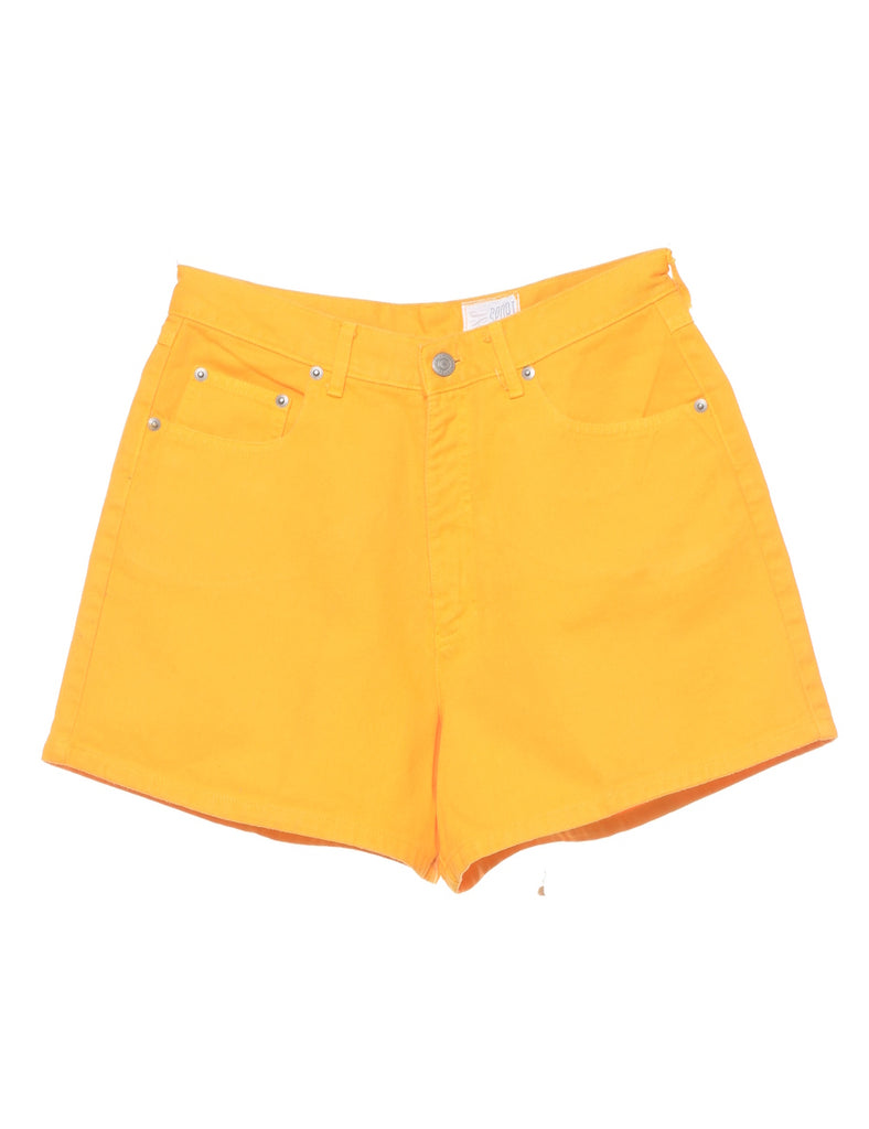 Yellow Denim Shorts - W28 L4