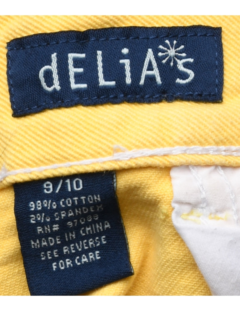 Yellow Denim Shorts - W29 L2