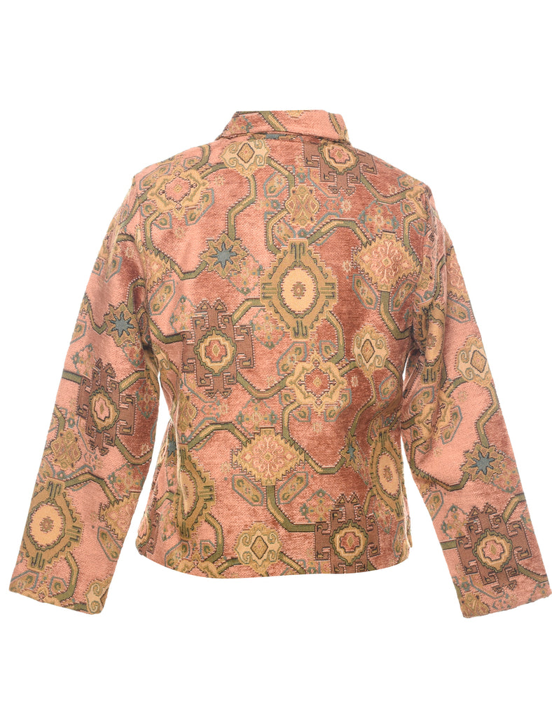 Zip Front Tapestry Jacket - S