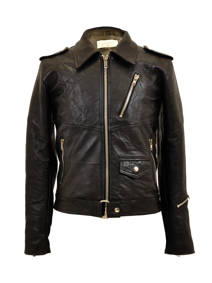 Vintage 100% Recycled Leather Biker Jackets | Beyond Retro - 103065