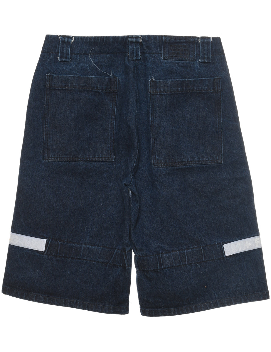 Mens denim 2024 shorts knee length