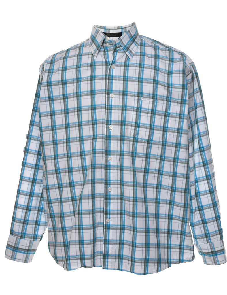 Long Sleeved Checked Shirt - M