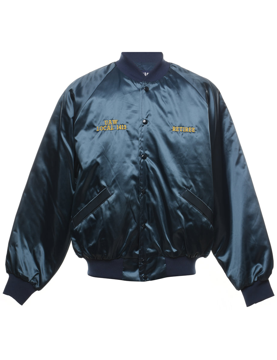 American Vintage Men's Bomber Jacket - Navy