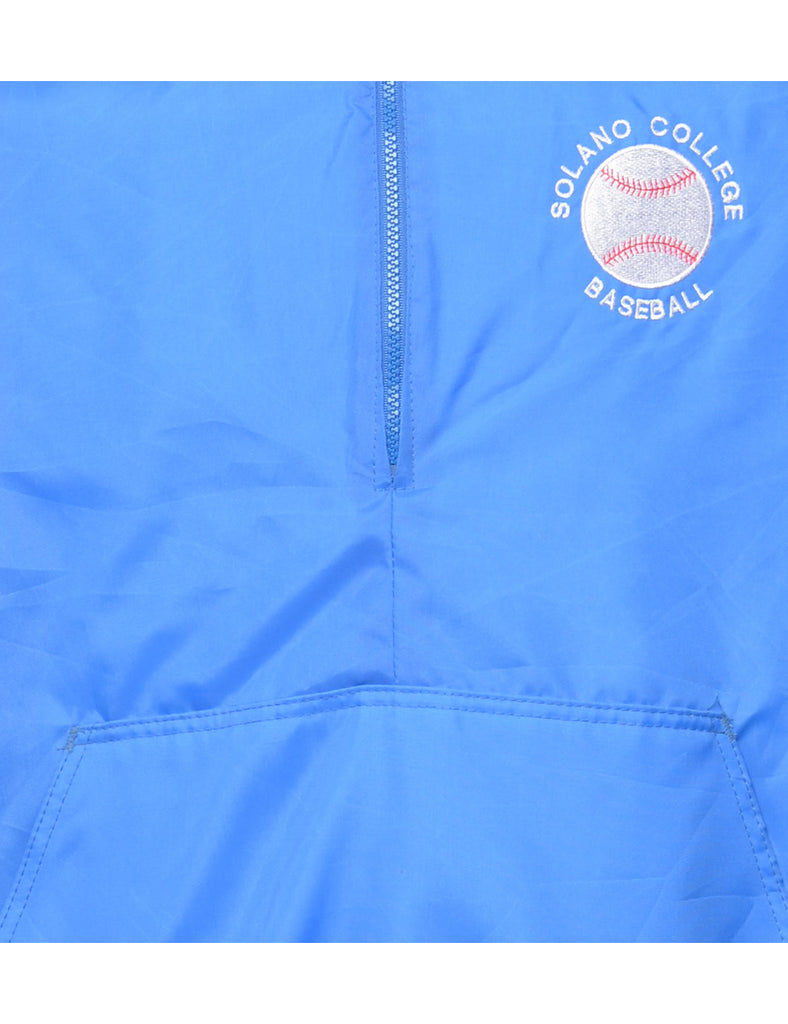 Nylon Blue Classic Waterproof Team Jacket - XL