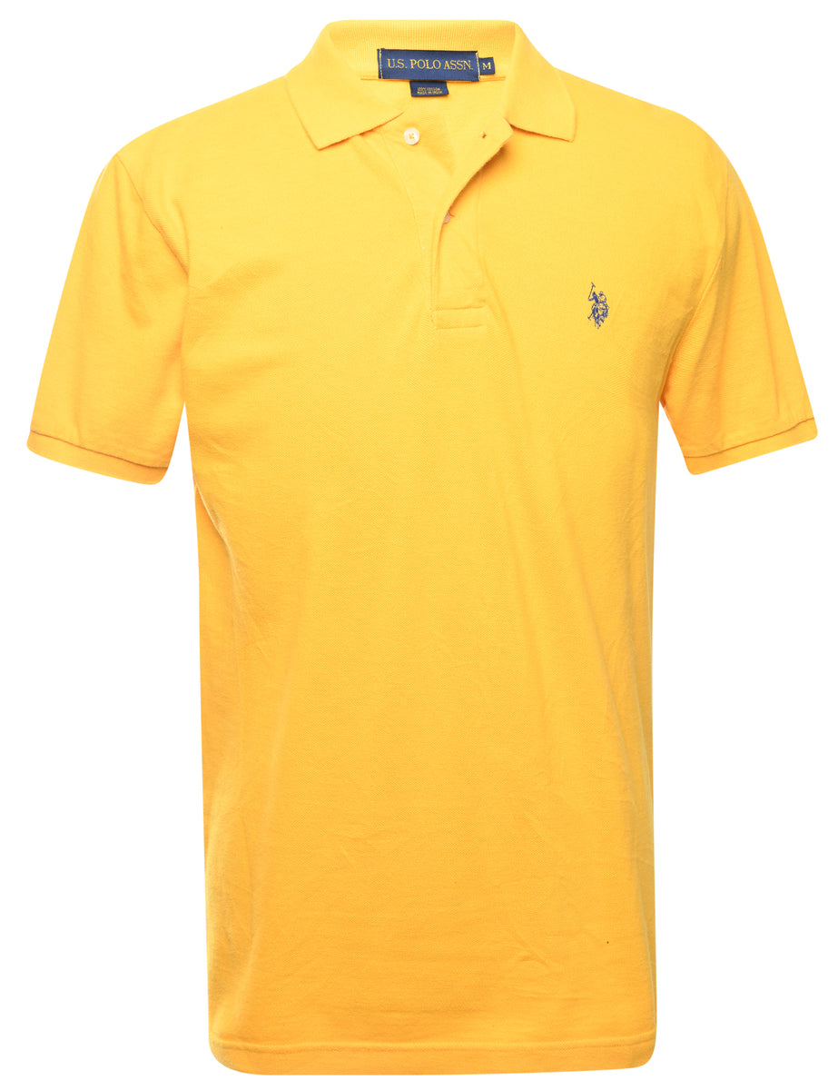 Men's U.S.Polo Assn. Polo T-shirt Yellow, M | Beyond Retro - E00711091