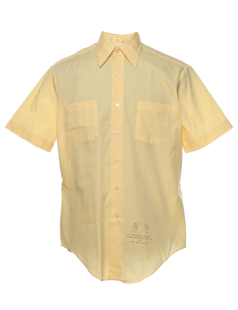 Yellow Short Sleeve Shirt - L