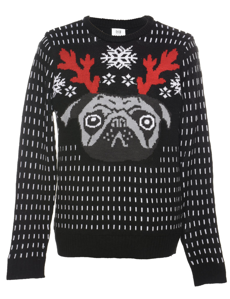 Animal Design Christmas Jumper - M