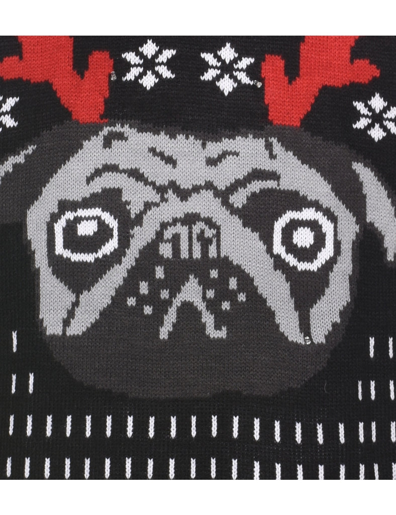 Animal Design Christmas Jumper - M