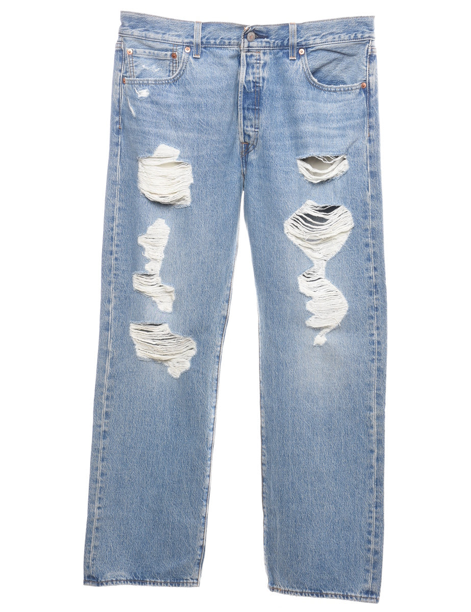 White distressed levi clearance jeans