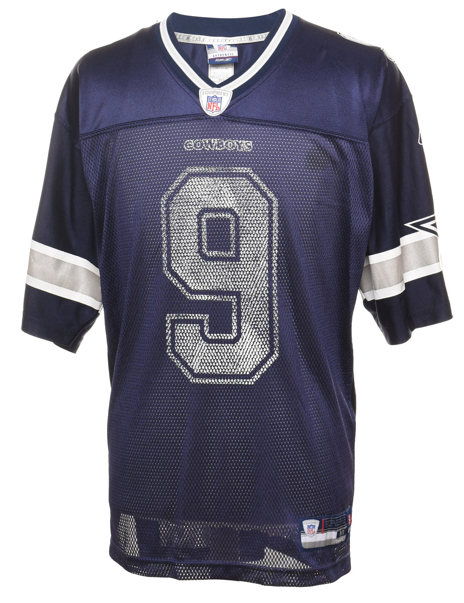 Men's Reebok Dallas Cowboys Tony Romo Navy Authentic Jersey