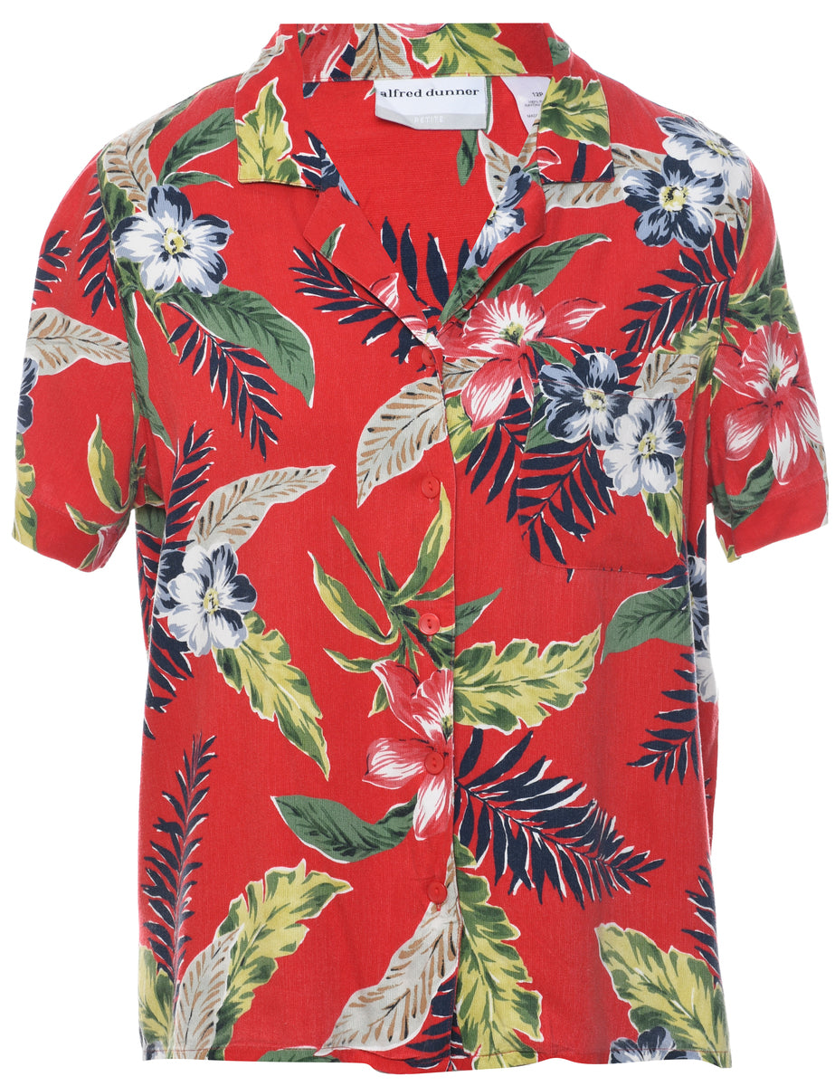 Women's Alfred Dunner Alfred Dunner Hawaiian Shirt Red, L | Beyond ...