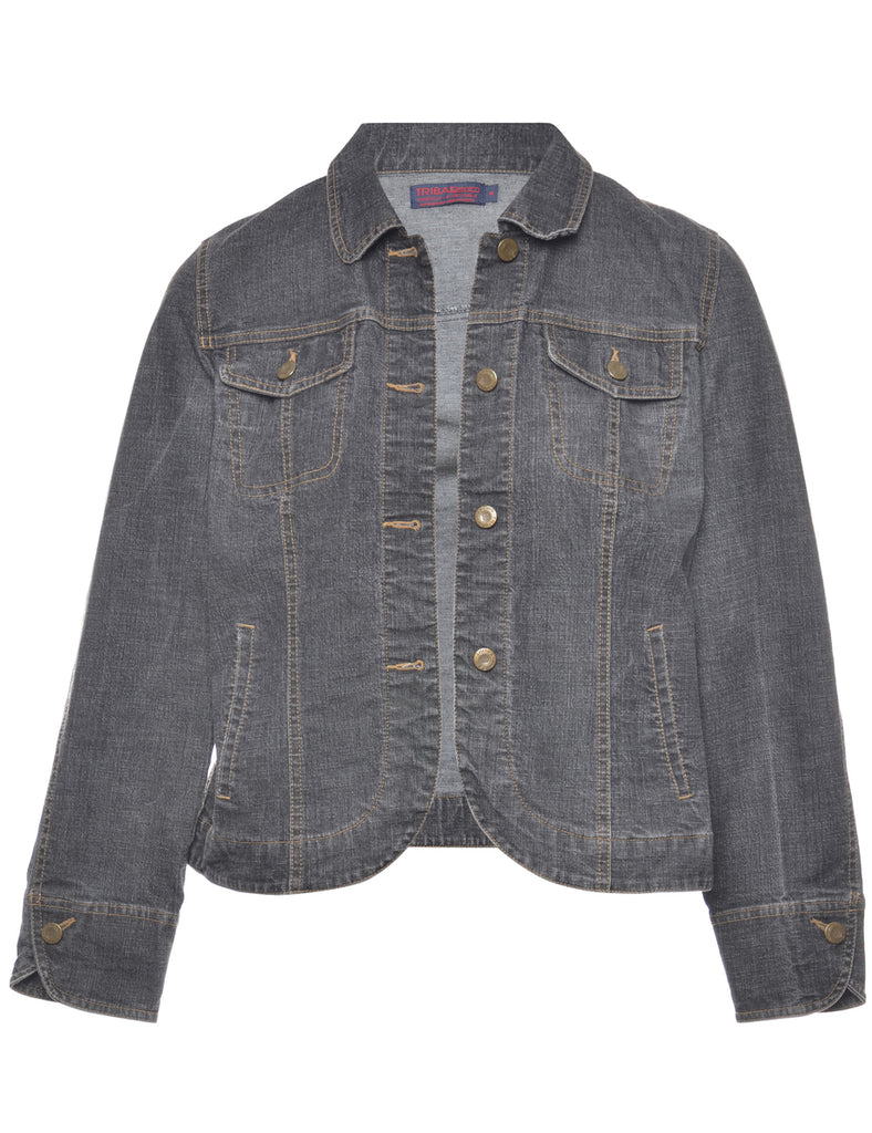 Black Denim Jacket - M