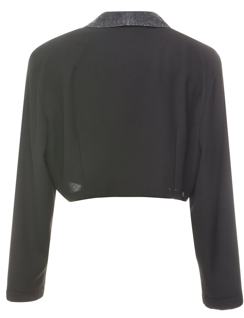 Cropped Black Jacket - L