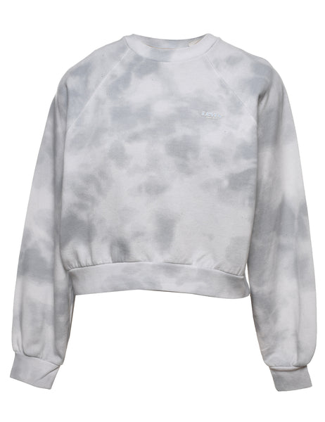 Light grey tie dye sweatshirt sale