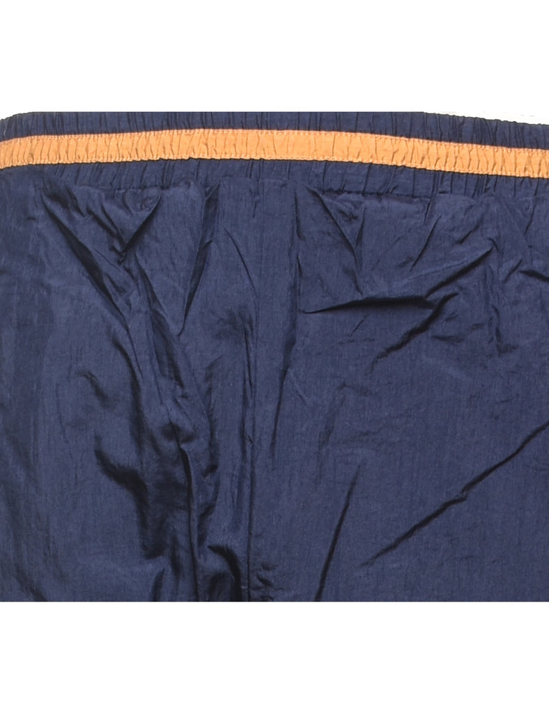 Navy & Orange Contrast Track Pants - W28