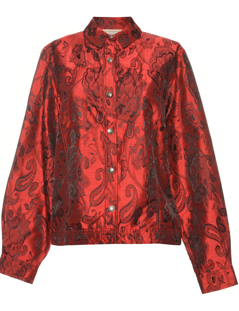 Paisley Red Jacket - M